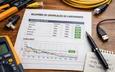 Certificação de cabeamento estruturado: como ler e validar um relatório técnico
