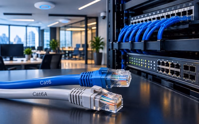 Cabeamento estruturado: qual a diferença entre Cat6 e Cat6A?